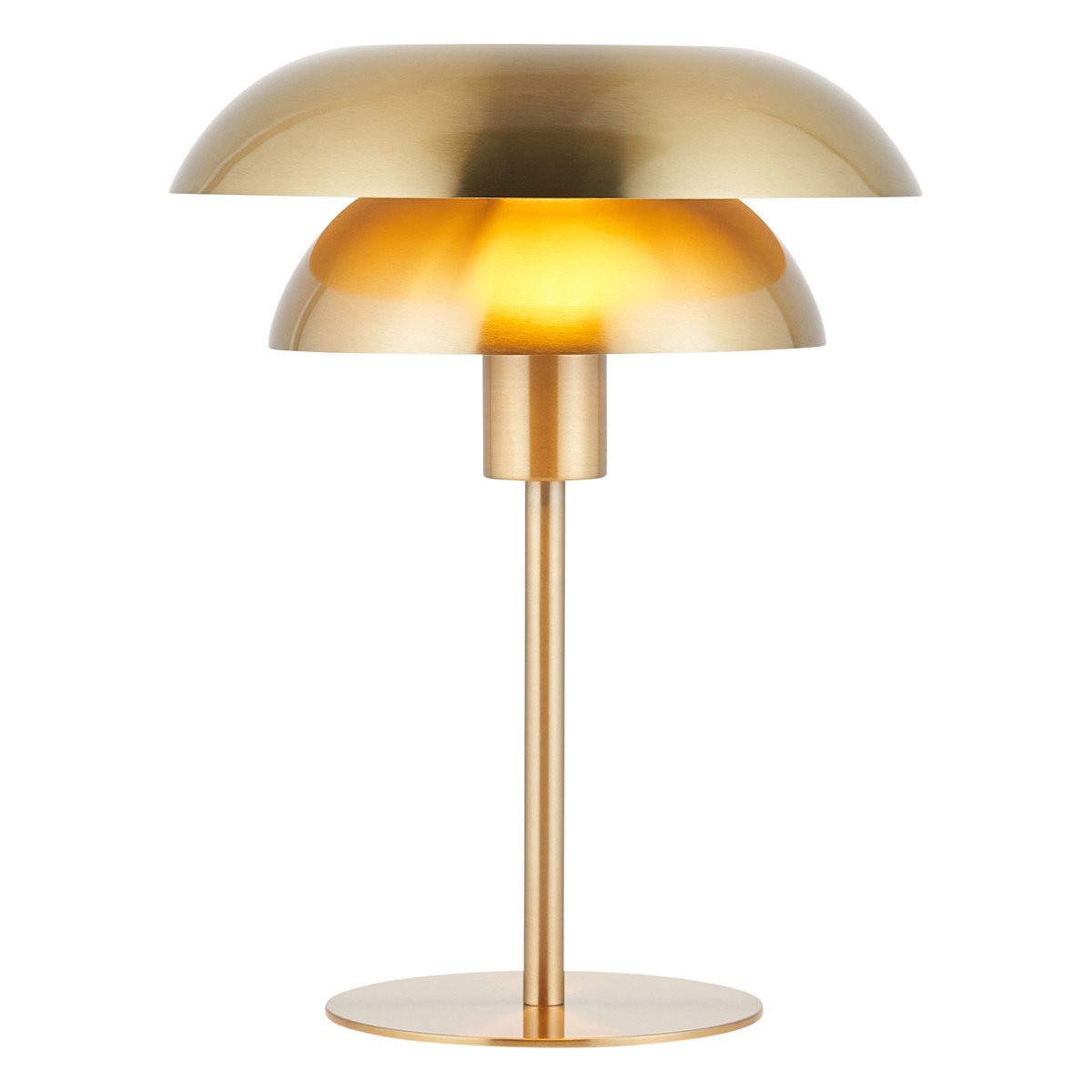 Endon Lyon Table Lamp in Satin Brass