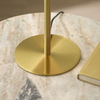 Endon Lyon Table Lamp in Satin Brass