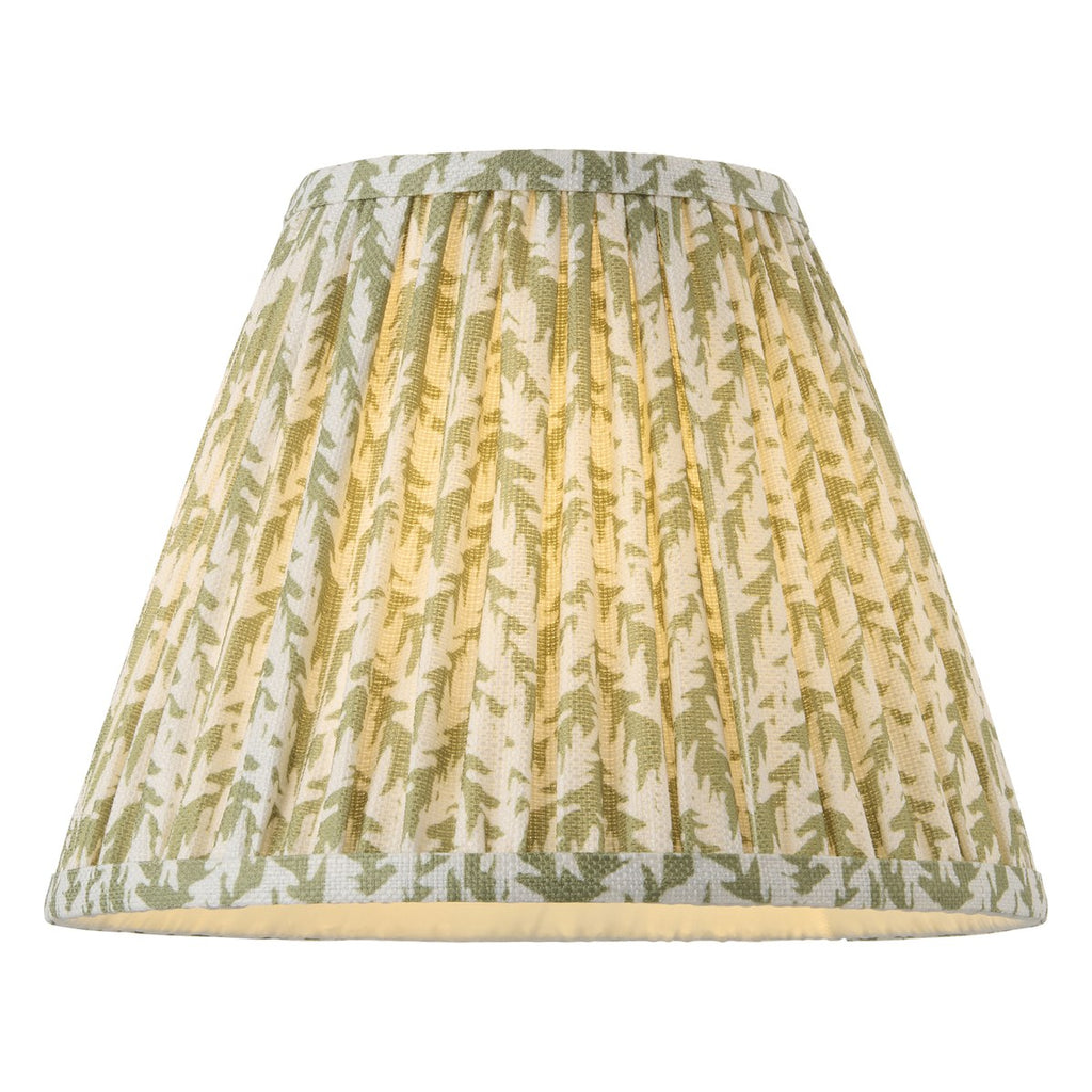 Endon Leaf 25cm Tapered Lamp Shade in Herb Garden Green
