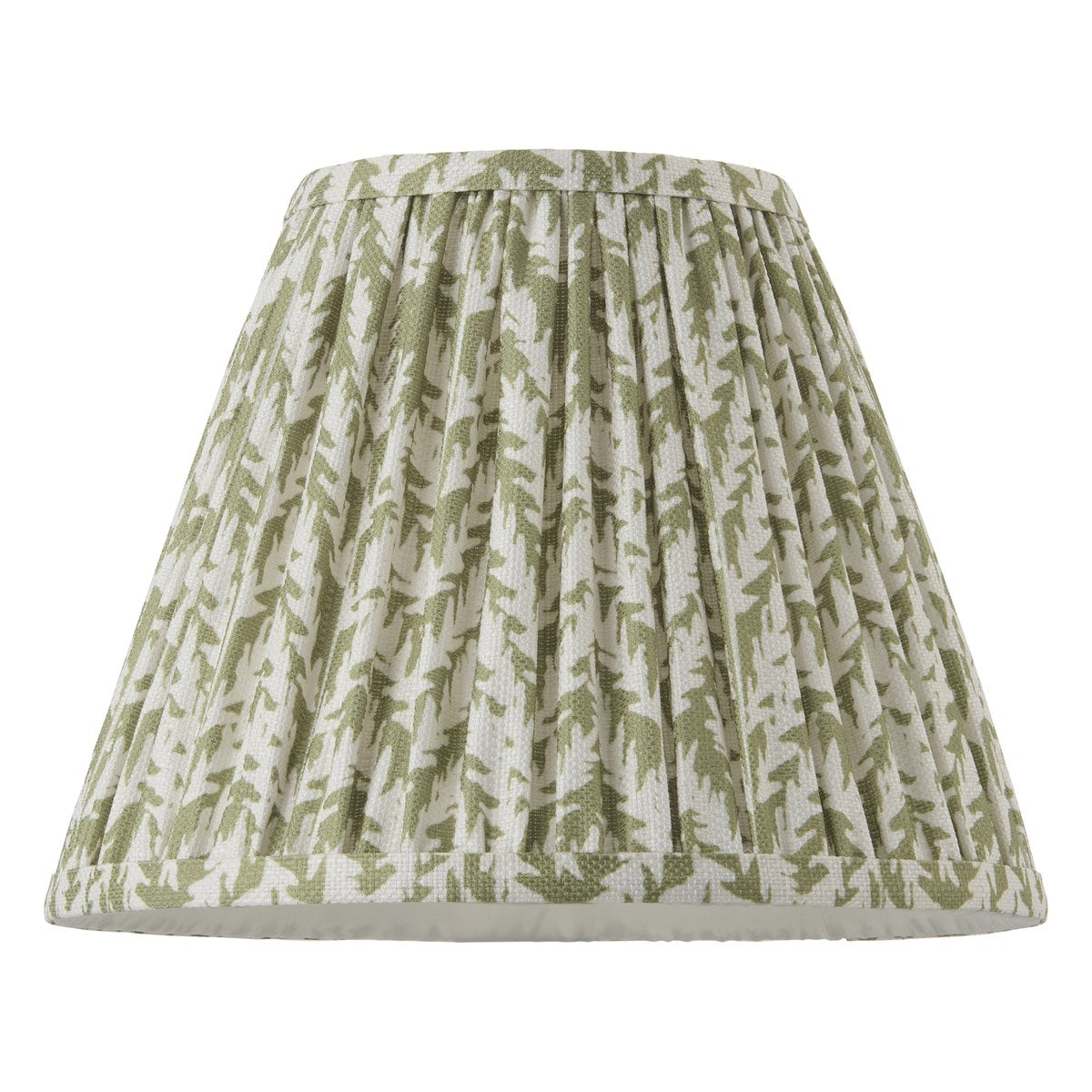 Endon Leaf 25cm Tapered Lamp Shade in Herb Garden Green