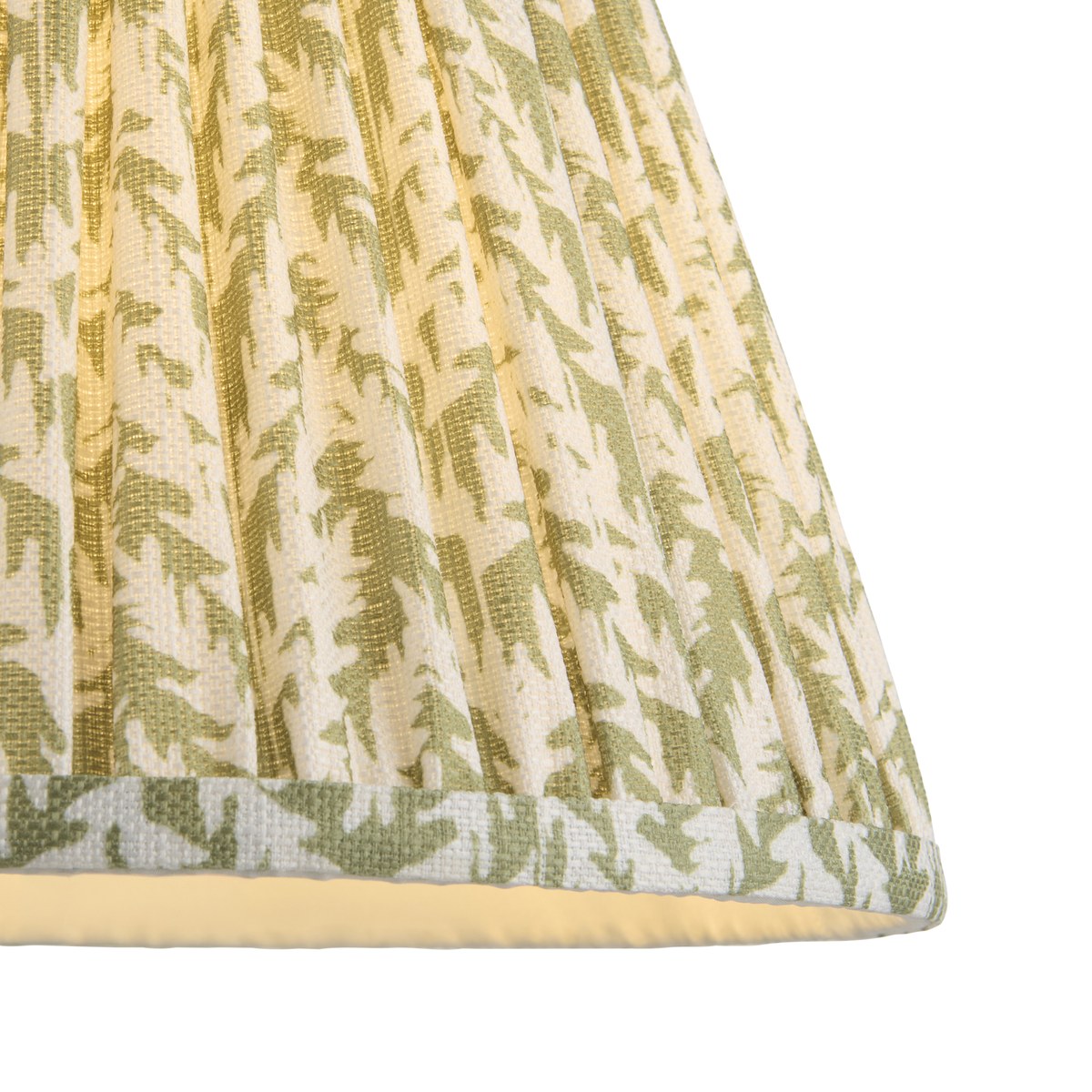 Endon Leaf 25cm Tapered Lamp Shade in Herb Garden Green