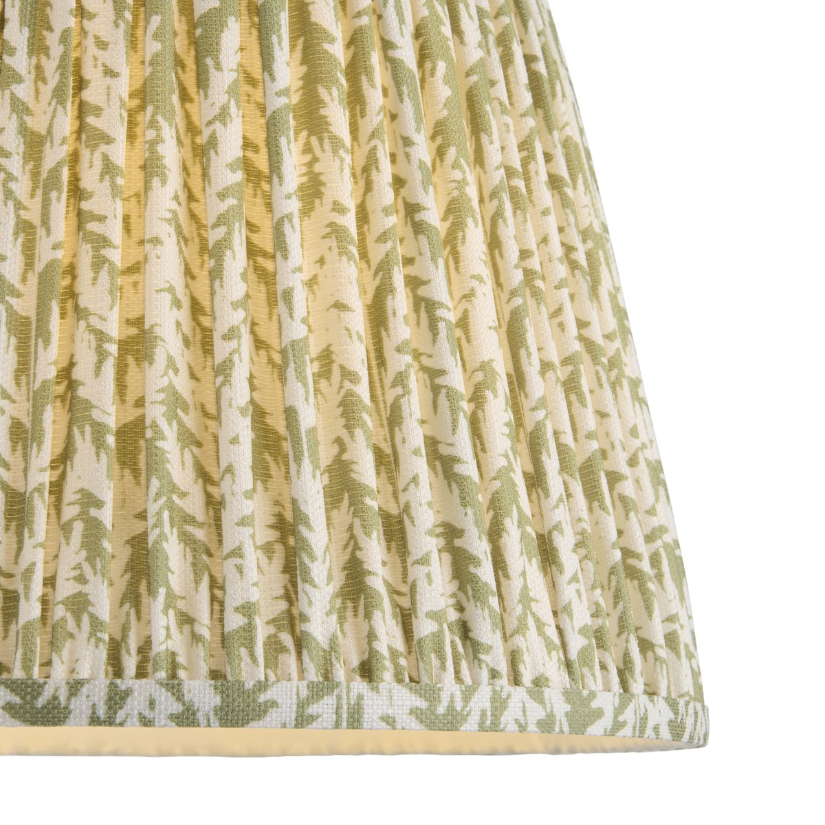 Endon Leaf 35cm Tapered Lamp Shade in Herb Garden Green