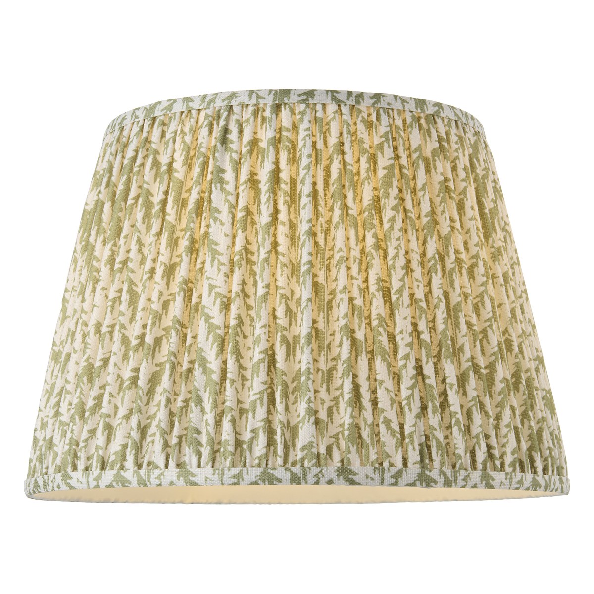 Endon Leaf 40cm Tapered Lamp Shade in Herb Garden Green