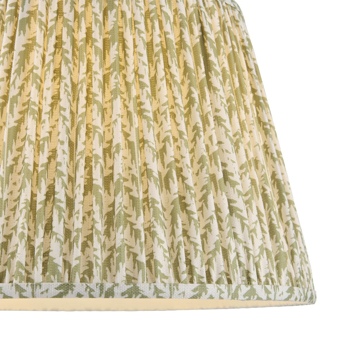 Endon Leaf 40cm Tapered Lamp Shade in Herb Garden Green