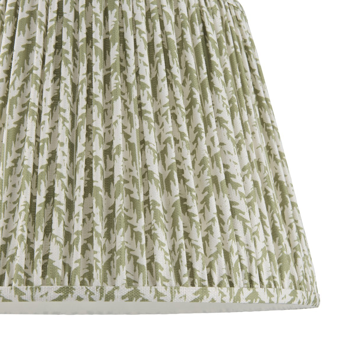 Endon Leaf 40cm Tapered Lamp Shade in Herb Garden Green