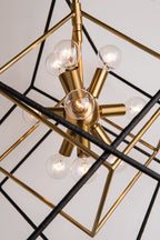 Hudson Valley Roundout 9 Light Pendant Light in Aged Brass