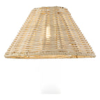 Endon Rattan 22cm Tapered Lamp Shade in Natural Rattan