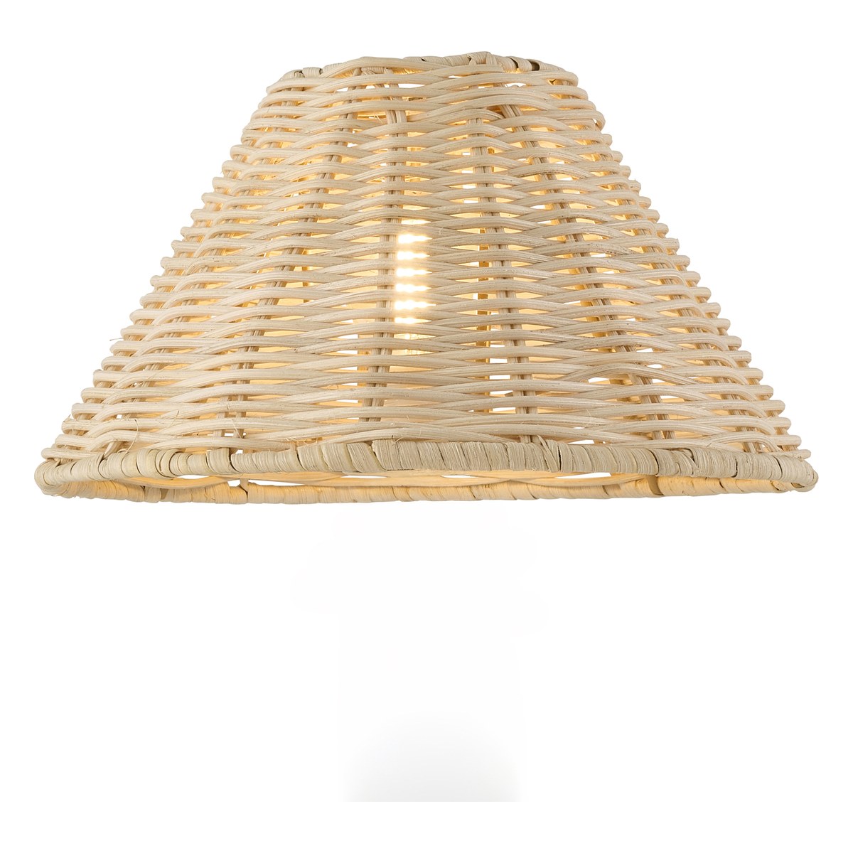 Endon Rattan 22cm Tapered Lamp Shade in Natural Rattan