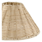 Endon Rattan 22cm Tapered Lamp Shade in Natural Rattan