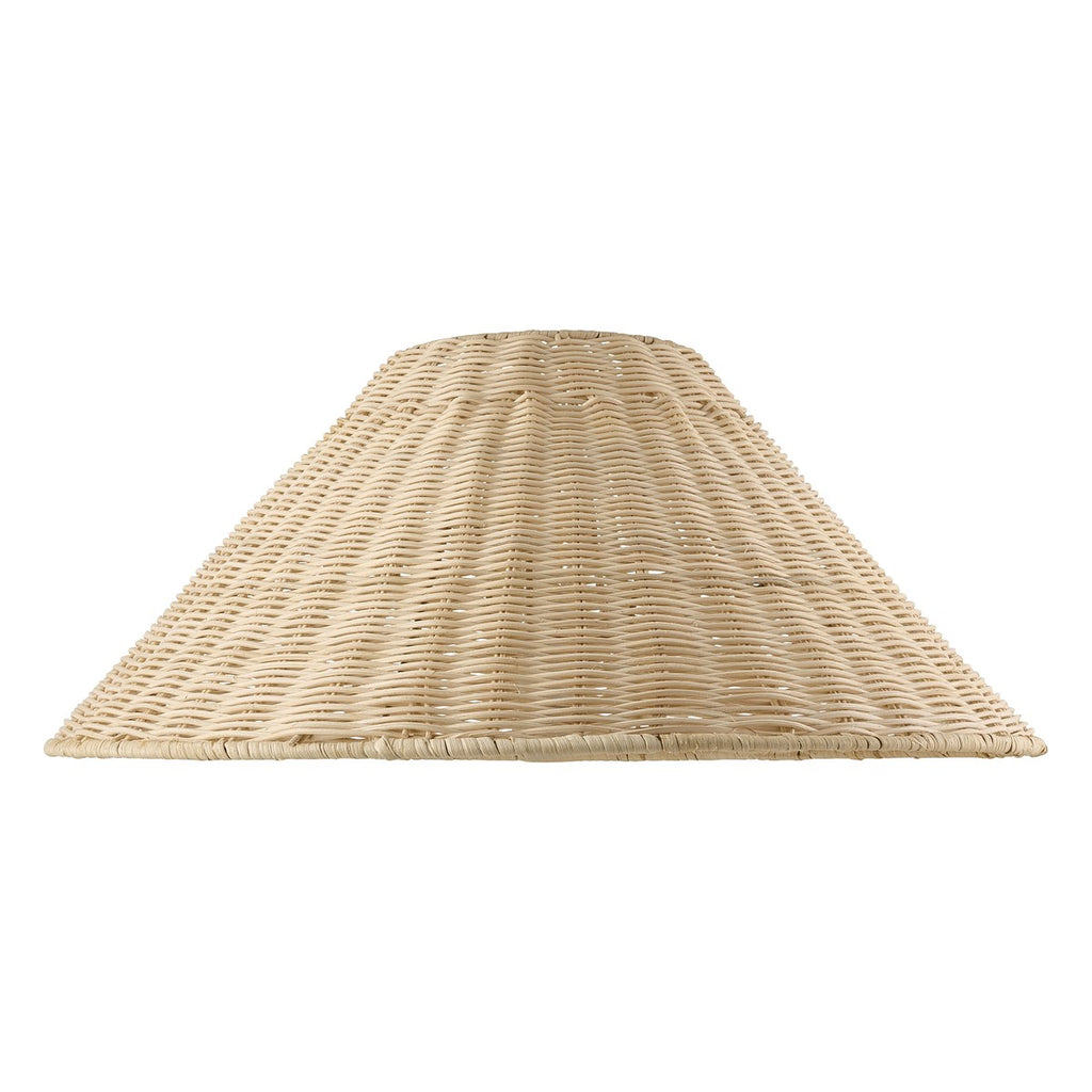 Endon Rattan 52cm Tapered Lamp Shade in Natural Rattan