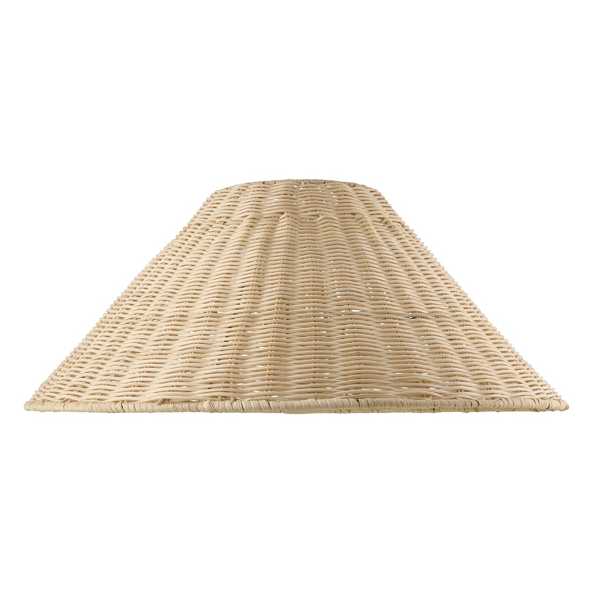 Endon Rattan 52cm Tapered Lamp Shade in Natural Rattan