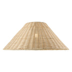 Endon Rattan 52cm Tapered Lamp Shade in Natural Rattan