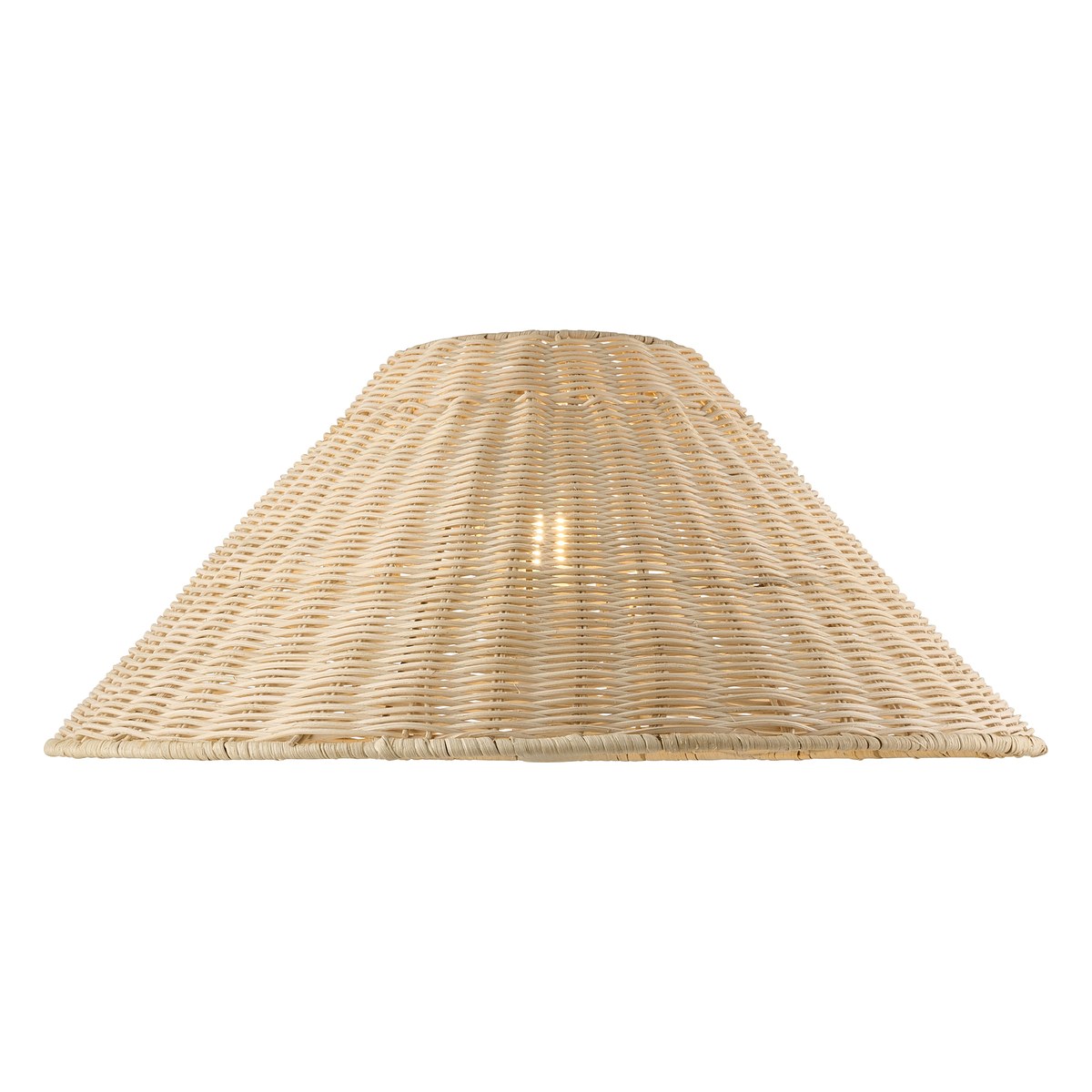 Endon Rattan 52cm Tapered Lamp Shade in Natural Rattan