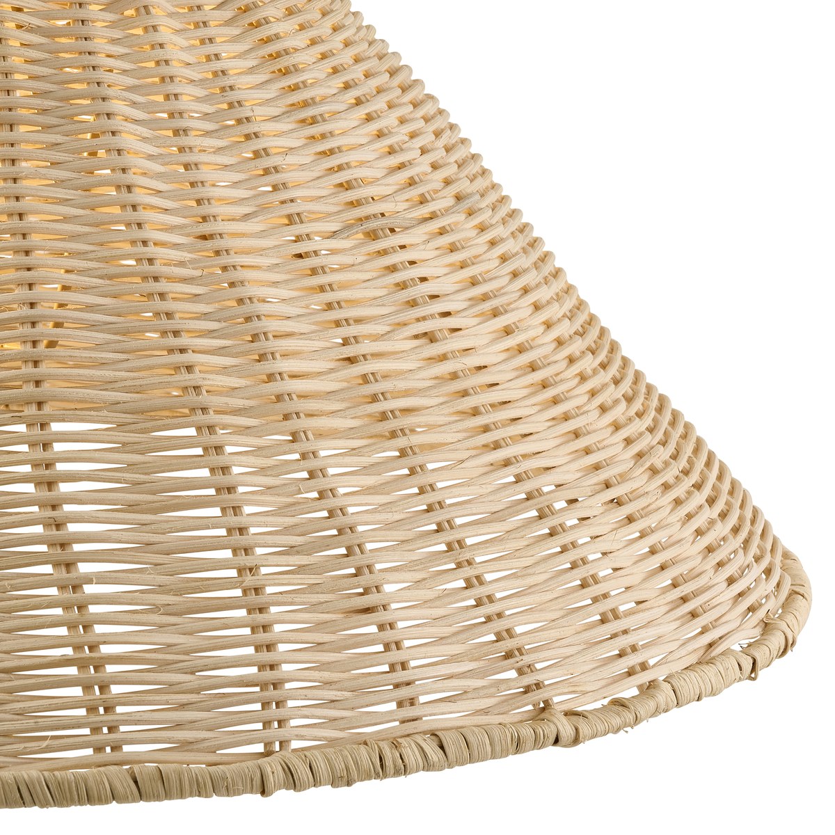 Endon Rattan 52cm Tapered Lamp Shade in Natural Rattan