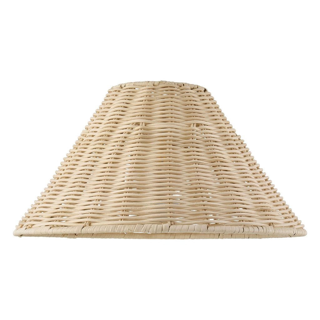 Endon Rattan 31cm Tapered Lamp Shade in Natural Rattan