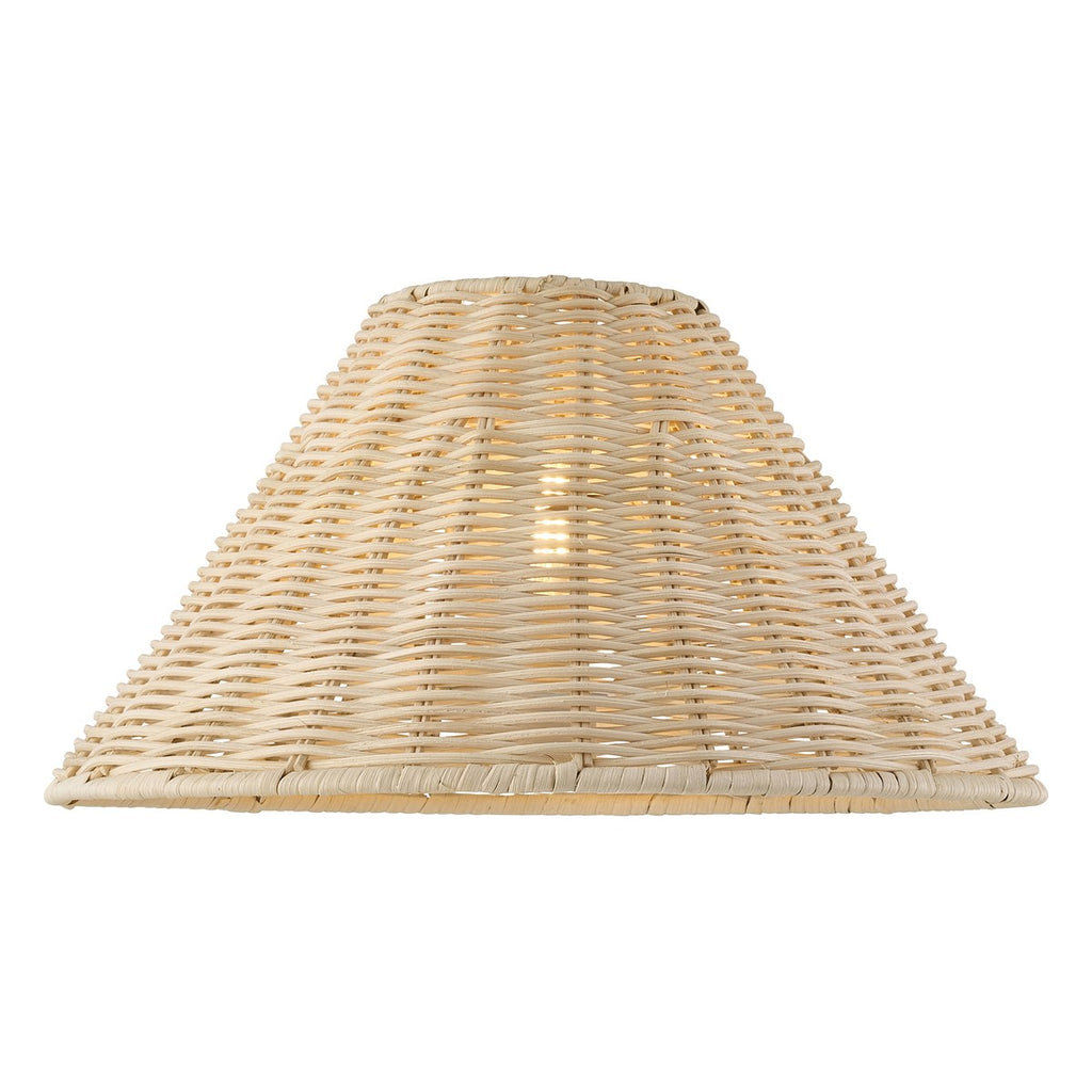 Endon Rattan 31cm Tapered Lamp Shade in Natural Rattan