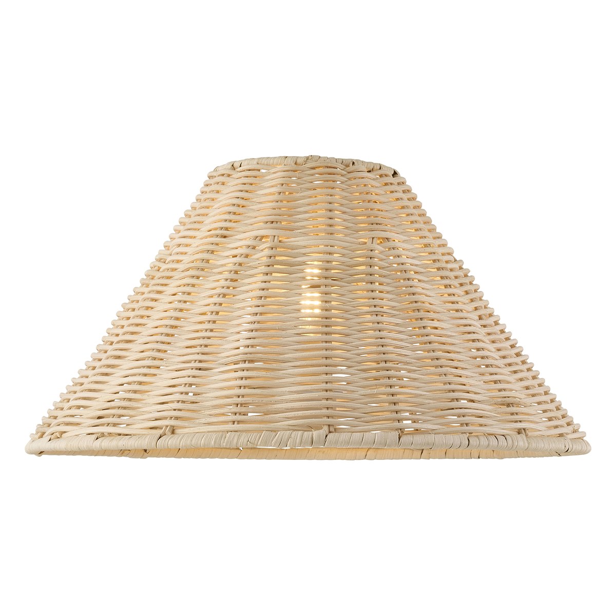 Endon Rattan 31cm Tapered Lamp Shade in Natural Rattan