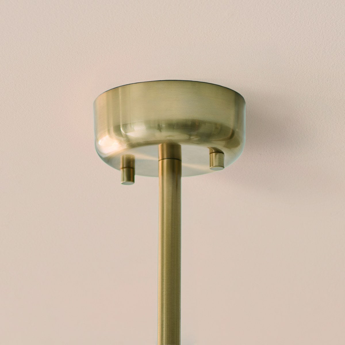 Endon Ottowa 5 Light Pendant Light in Brushed Aged Brass with Opal Glass