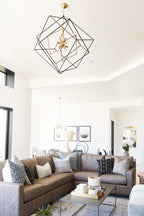 Hudson Valley Roundout 12 Light Pendant Light in Aged Brass