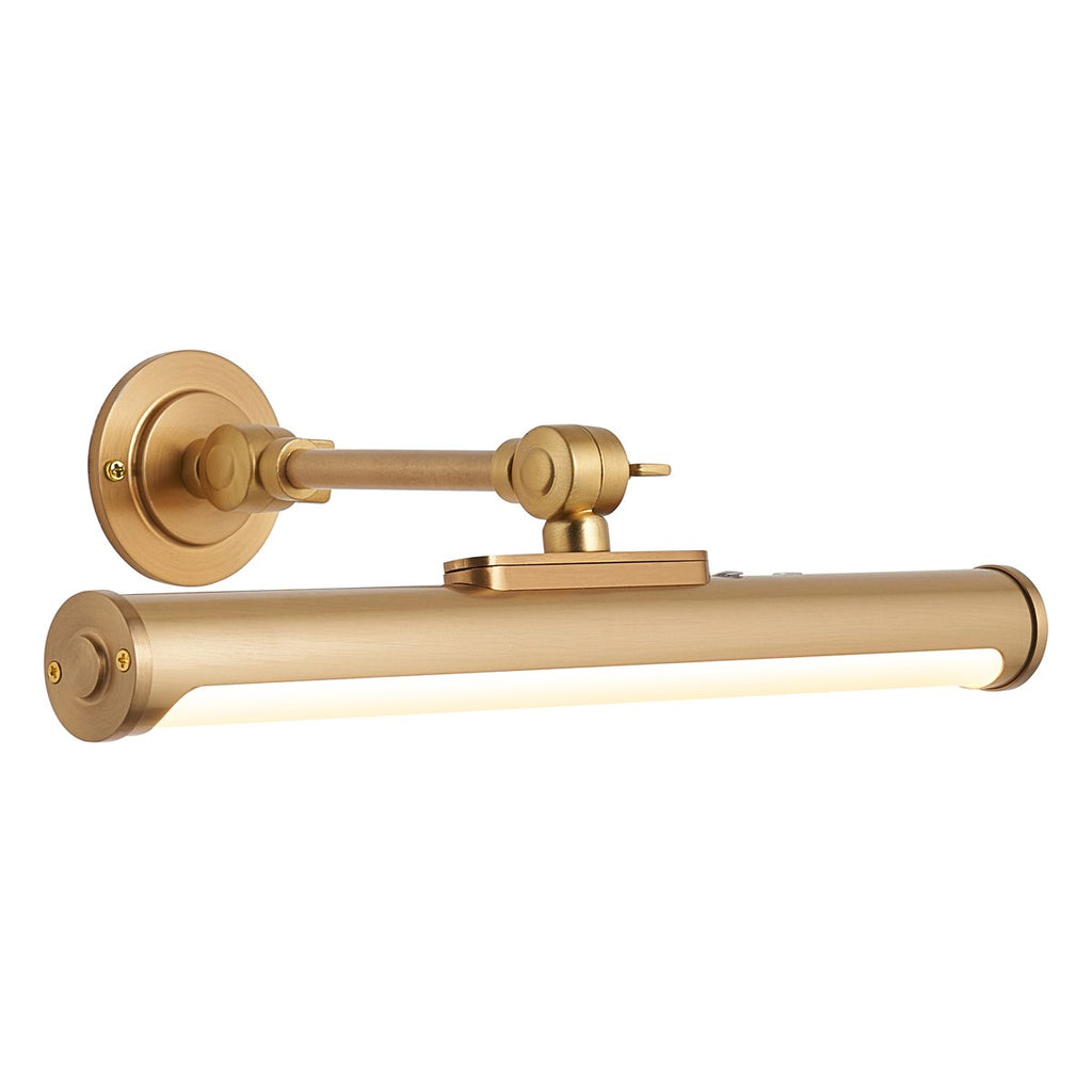 Endon Kas Rechargeable Picture Light in Warm Brass