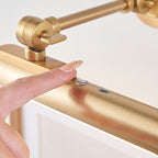 Endon Kas Rechargeable Picture Light in Warm Brass