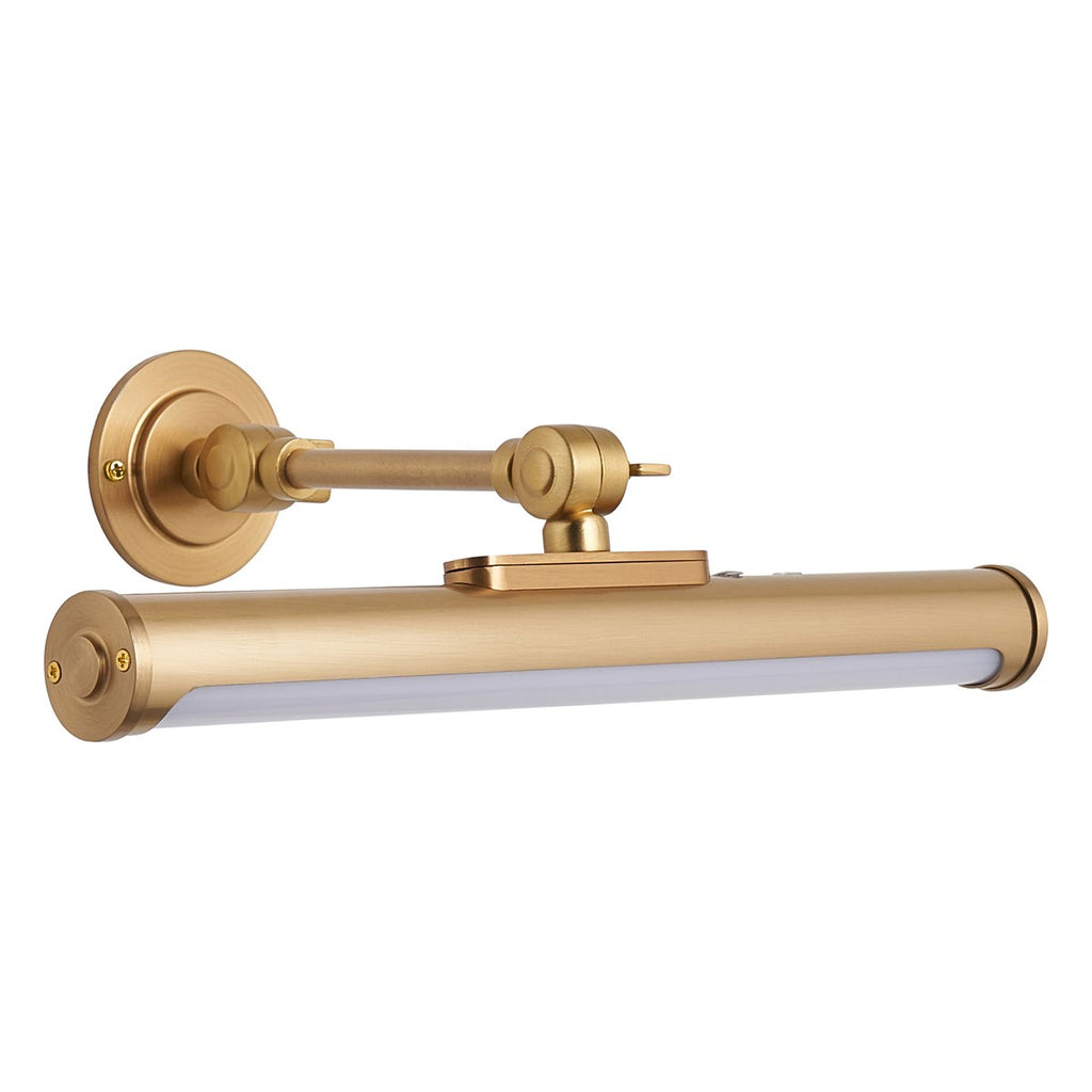 Endon Kas Rechargeable Picture Light in Warm Brass