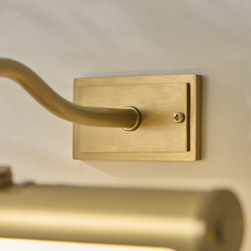 Endon Maris Rechargeable Picture Light in Warm Brass