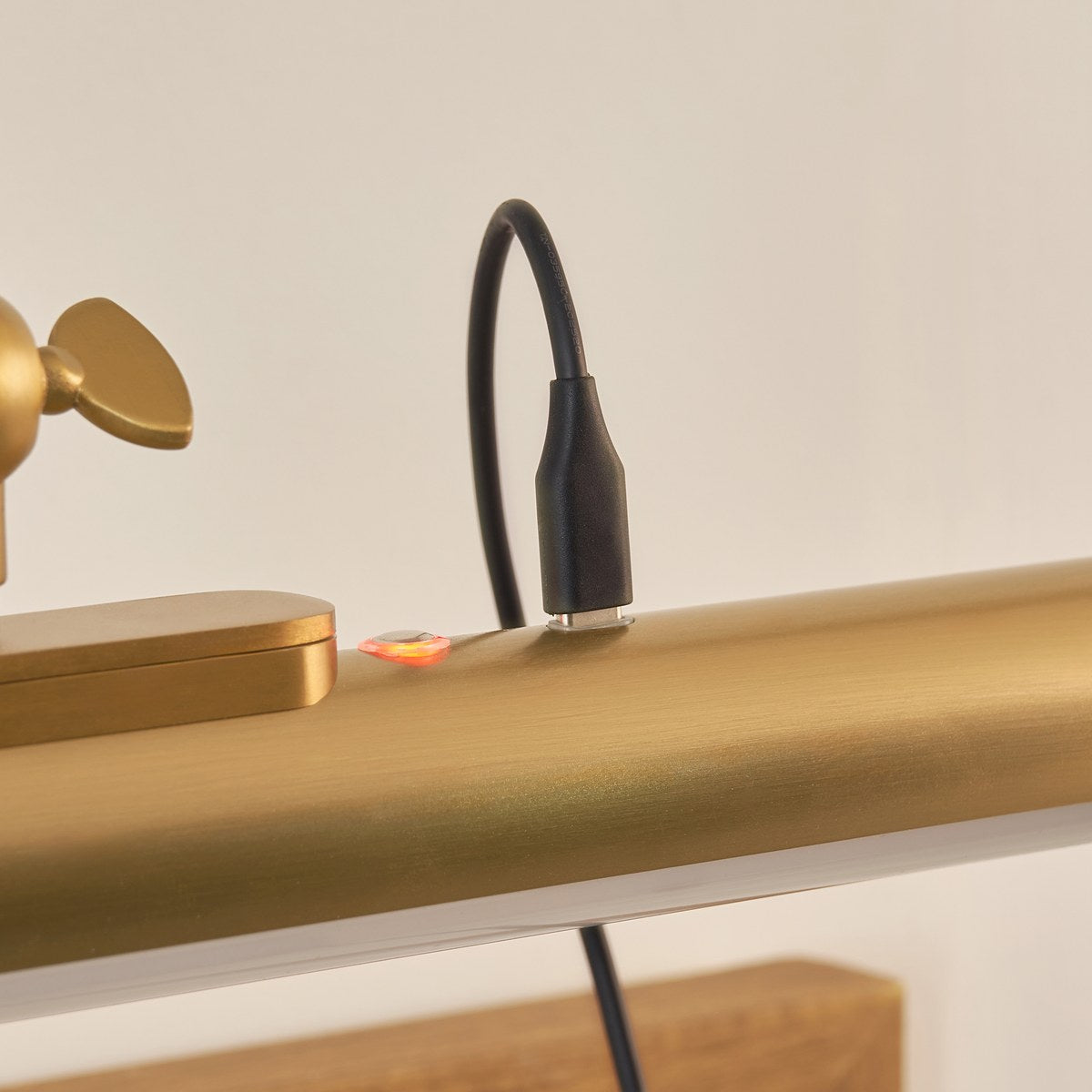 Endon Maris Rechargeable Picture Light in Warm Brass