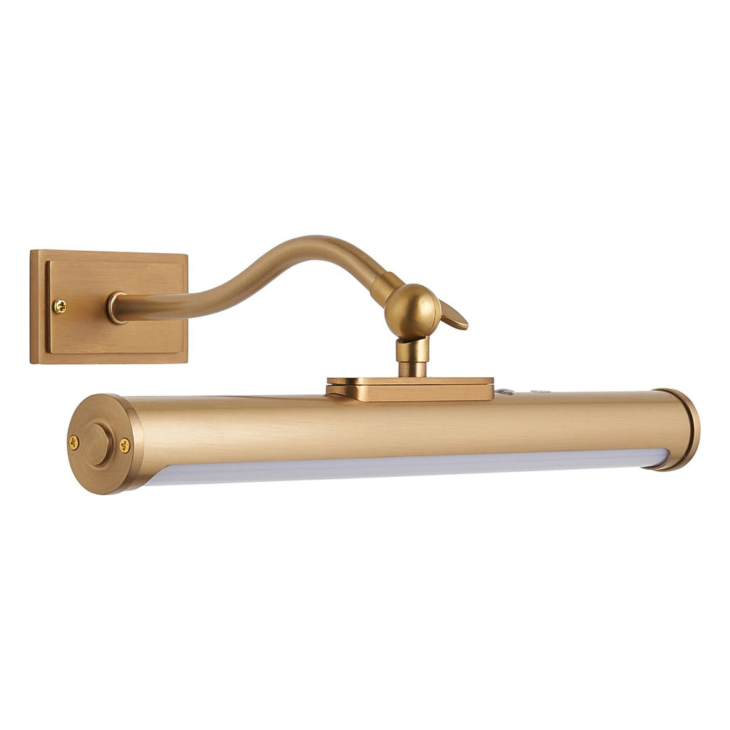 Endon Maris Rechargeable Picture Light in Warm Brass