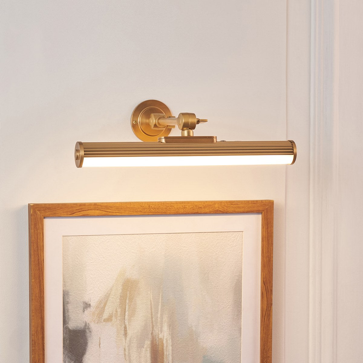 Endon Cirali Rechargeable Picture Light in Warm Brass