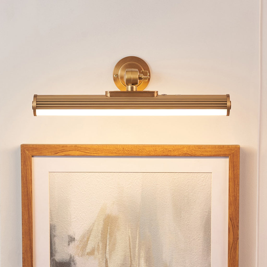 Endon Cirali Rechargeable Picture Light in Warm Brass