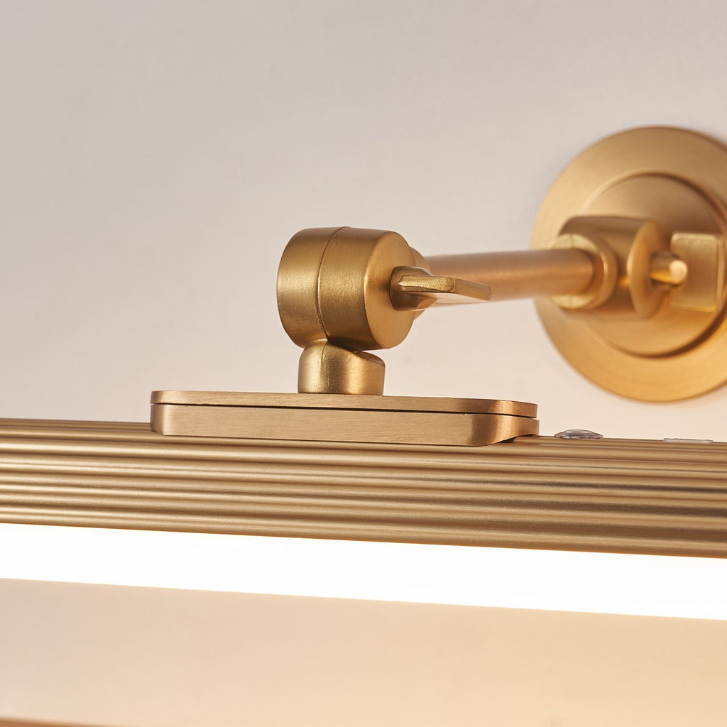Endon Cirali Rechargeable Picture Light in Warm Brass