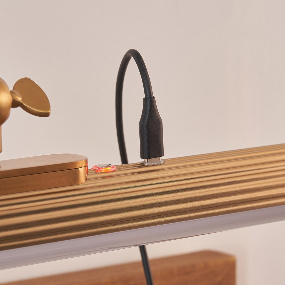 Endon Cirali Rechargeable Picture Light in Warm Brass