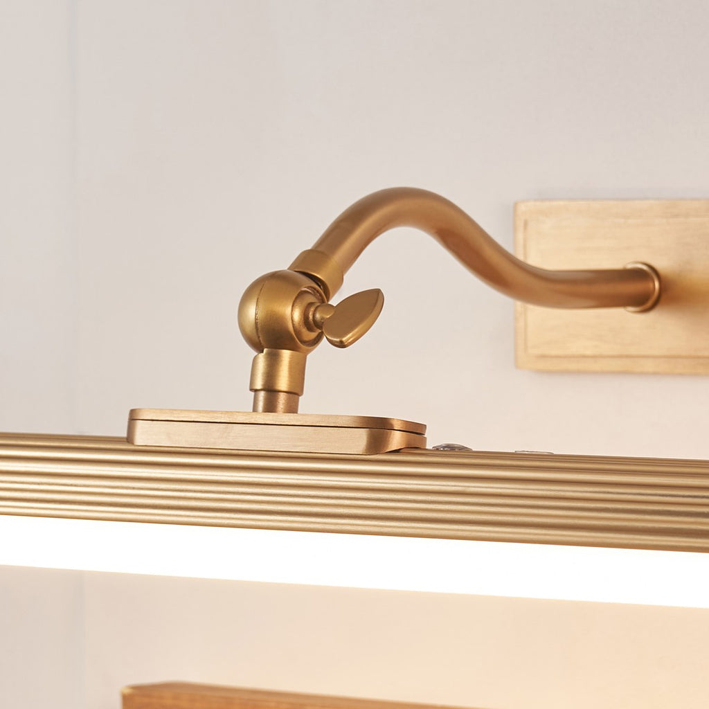 Endon Kindos Rechargeable Picture Light in Warm Brass