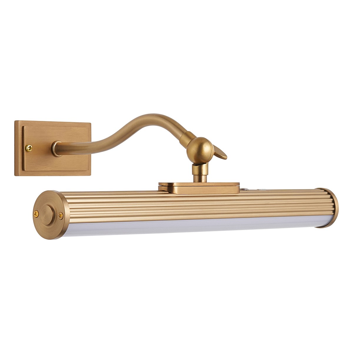 Endon Kindos Rechargeable Picture Light in Warm Brass