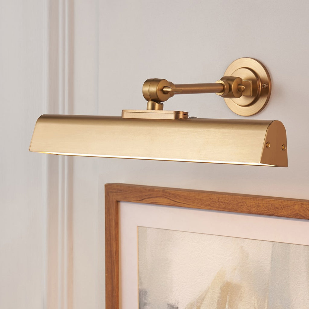 Endon Dalyan Rechargeable Picture Light in Warm Brass