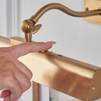 Endon Lasos Rechargeable Picture Light in Warm Brass