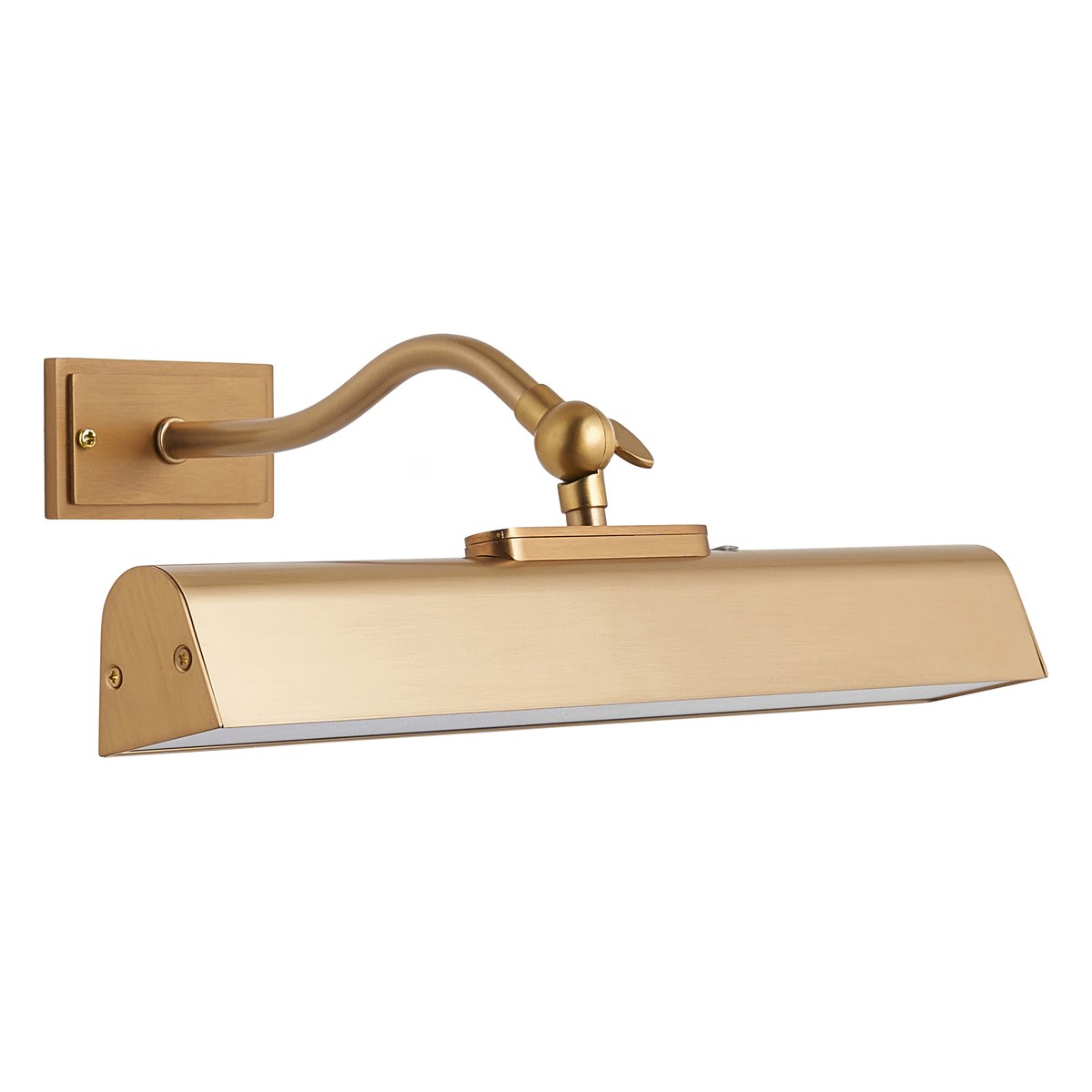 Endon Lasos Rechargeable Picture Light in Warm Brass