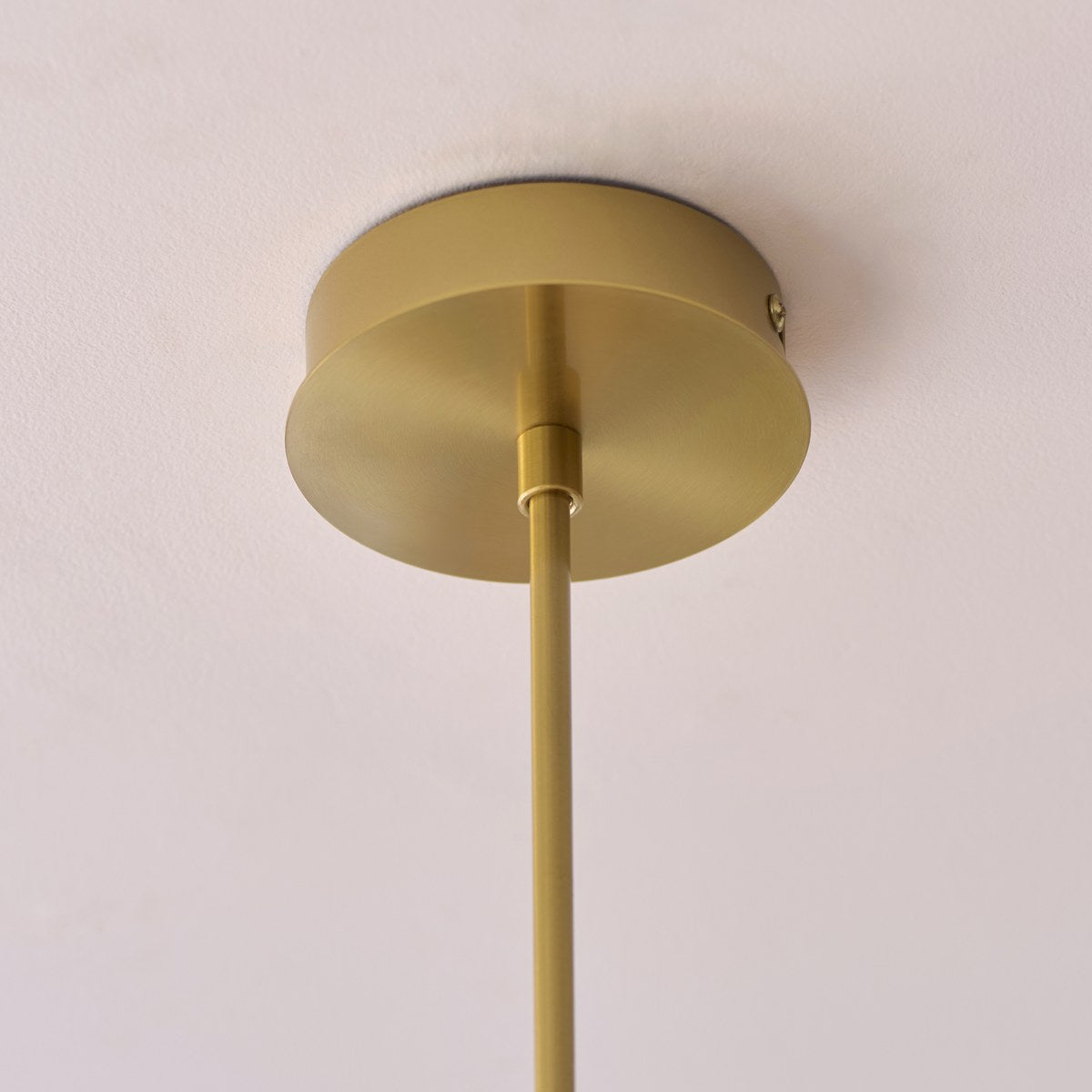 Endon Rossano 10 Light Pendant Light in Warm Brass with Opal Glass