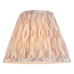 Endon Twist Table Lamp in Satin Almond White with Ikat 25cm Neutral Shade