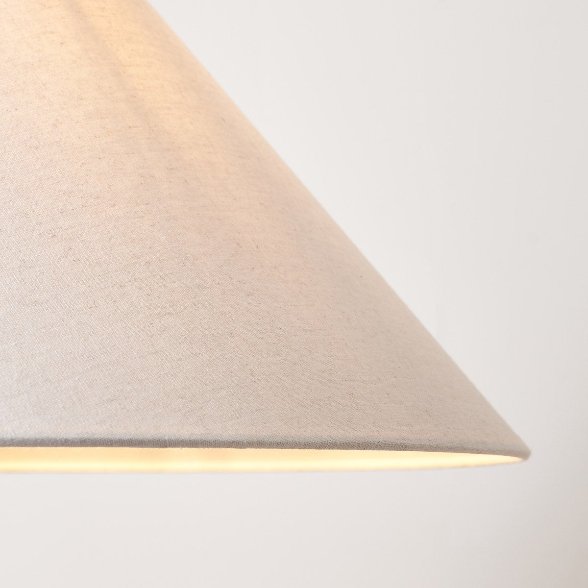 Endon Arlo Floor Lamp in Matt Black with Avalon 52cm Natural Linen Shade