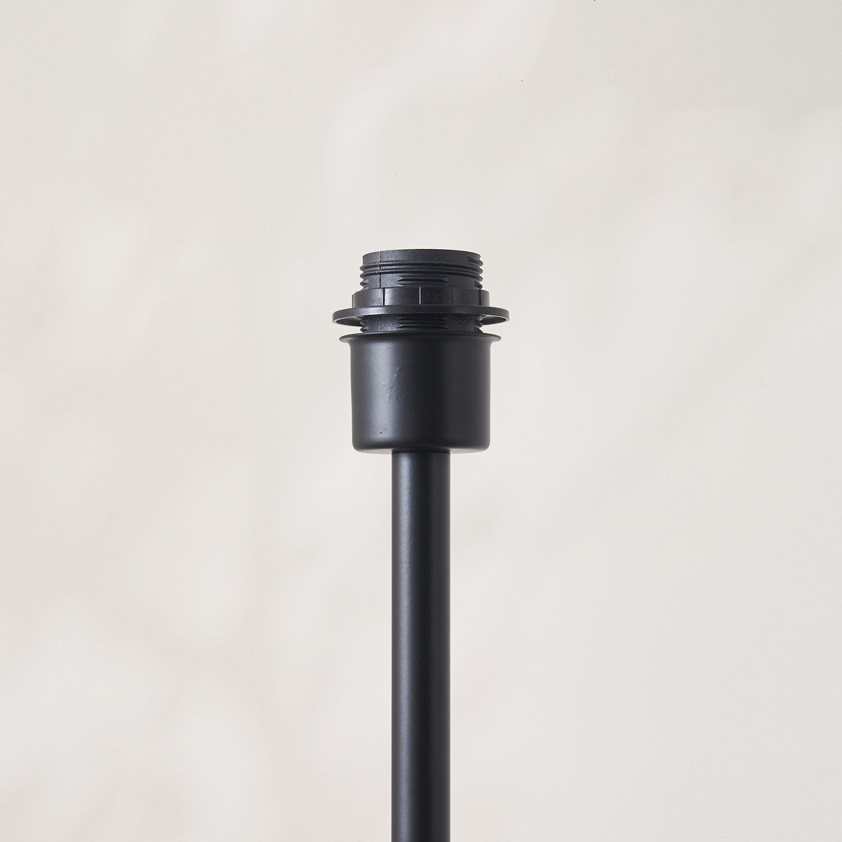 Endon Arlo Floor Lamp in Matt Black with 52cm Brown Rattan Shade