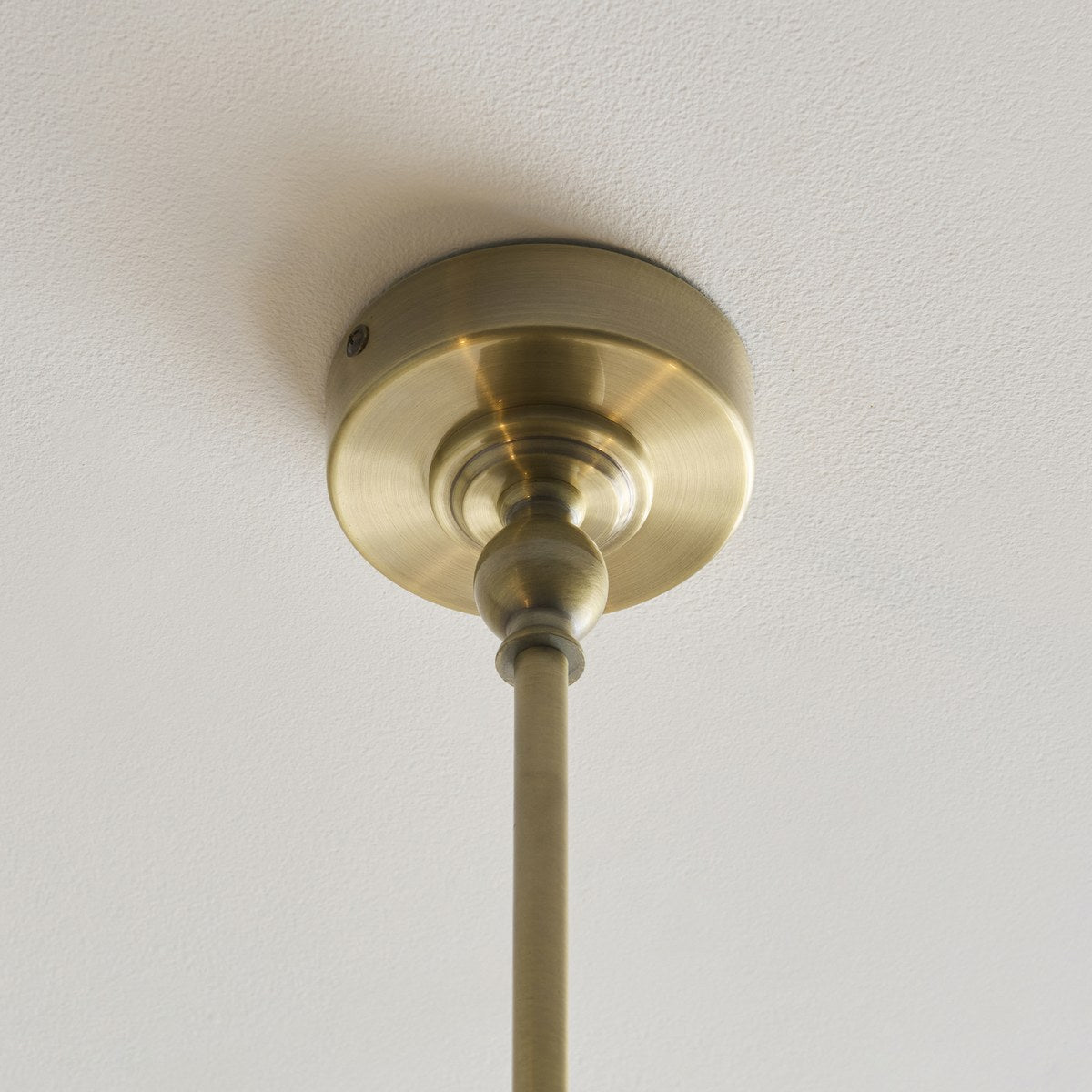 Endon Jericho 2 Light Pendant Light in Antique Brass with Dark Rattan Shades