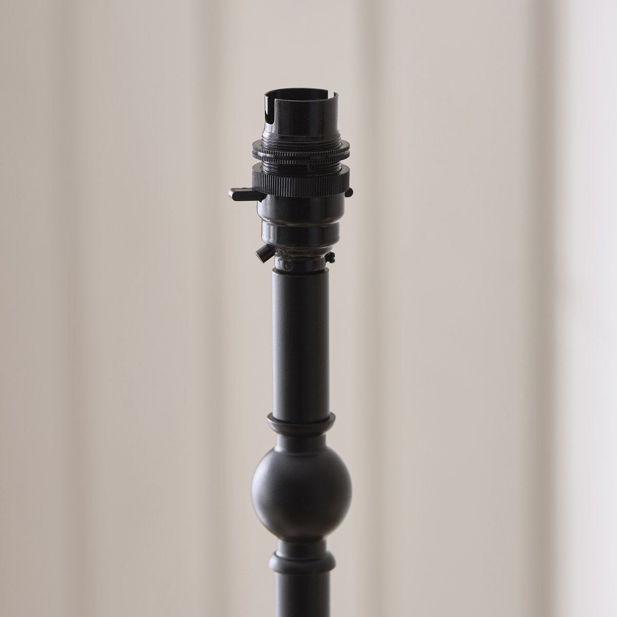 Endon Jericho Table Lamp in Matt Black with Natural Rattan Shade
