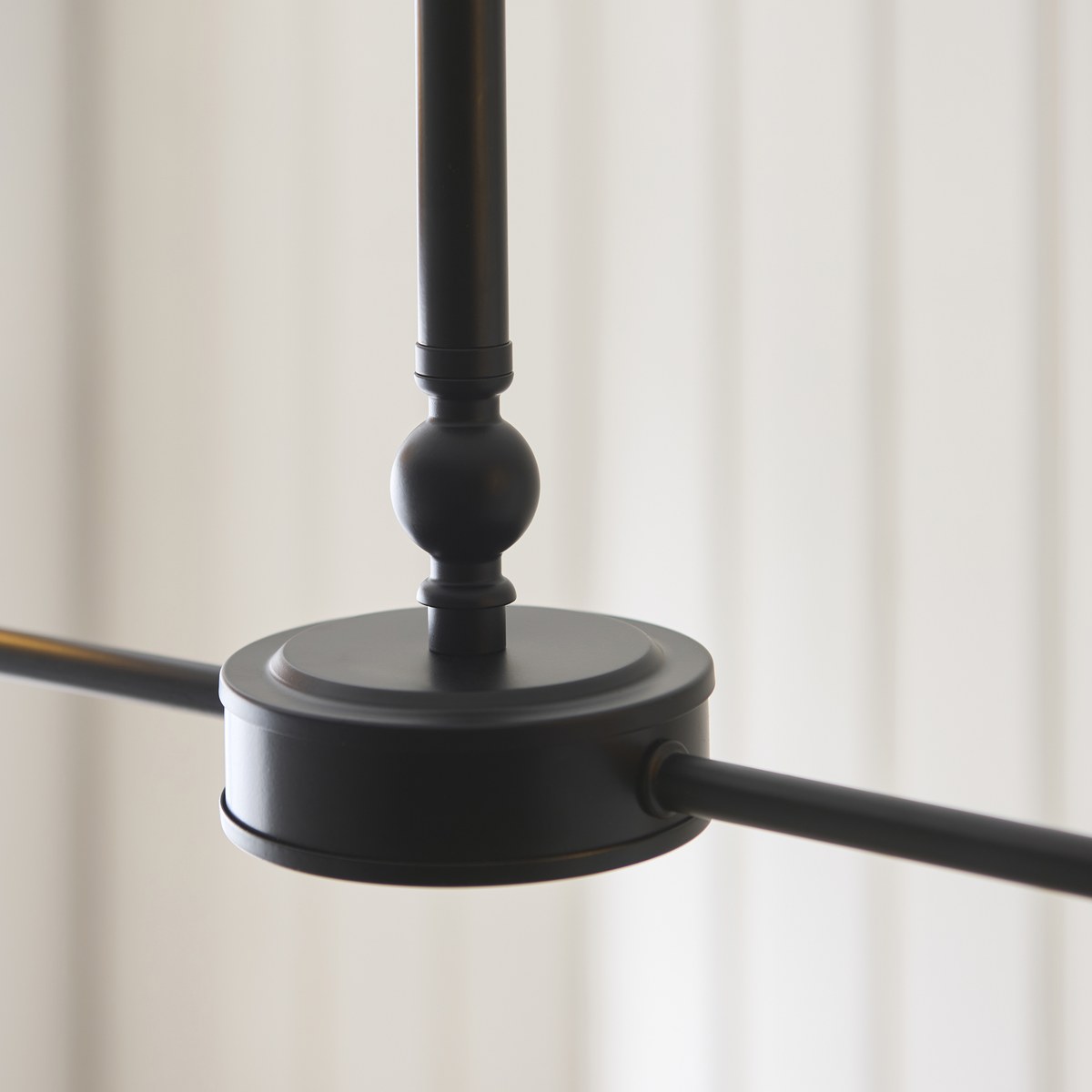 Endon Jericho 2 Light Pendant Light in Matt Black with Natural Rattan Shades