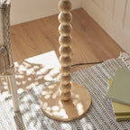 Endon Cane Floor Lamp in Natural Bamboo with Leaf 40cm Herb Garden Green Shade