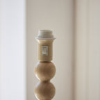 Endon Cane Floor Lamp in Natural Bamboo with Leaf 40cm Herb Garden Green Shade