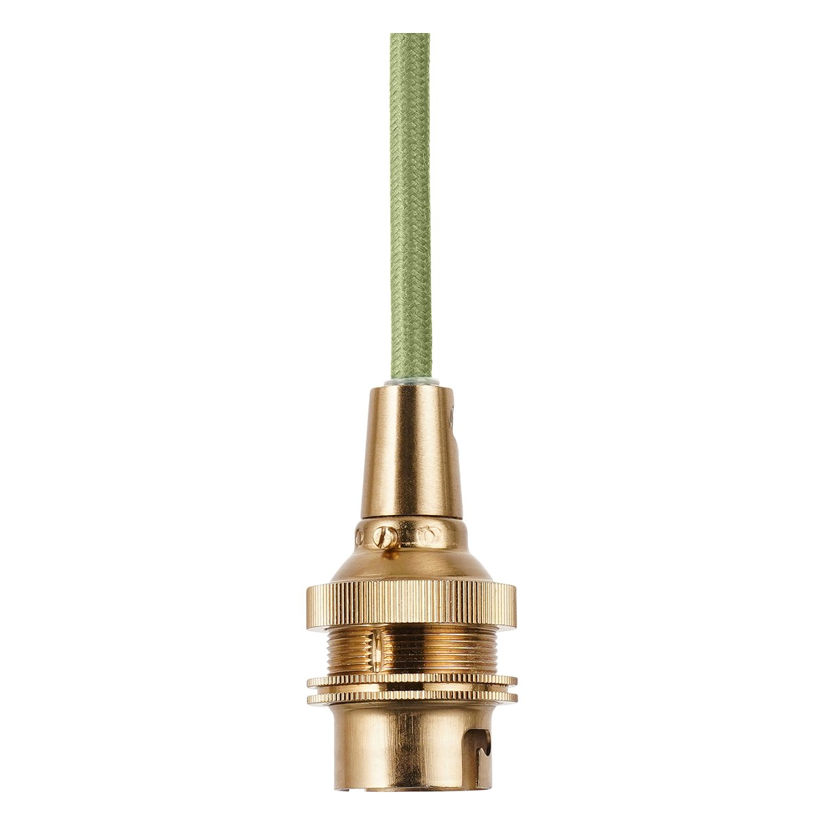 Endon Eltham Pendant Light in Brushed Aged Brass with Leaf 40cm Herb Garden Green Shade