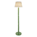 Endon Higgledy Floor Lamp in Cotswold Green with Leaf 35cm Herb Garden Green Shade