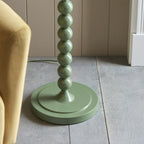 Endon Higgledy Floor Lamp in Cotswold Green with Leaf 35cm Herb Garden Green Shade
